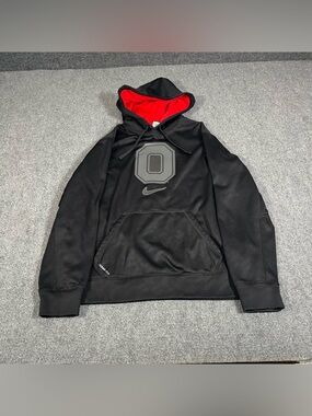 Nike Thermal Fit Ohio State Buckeyes Hoodie Men’s Medium Black Athletic NCAA